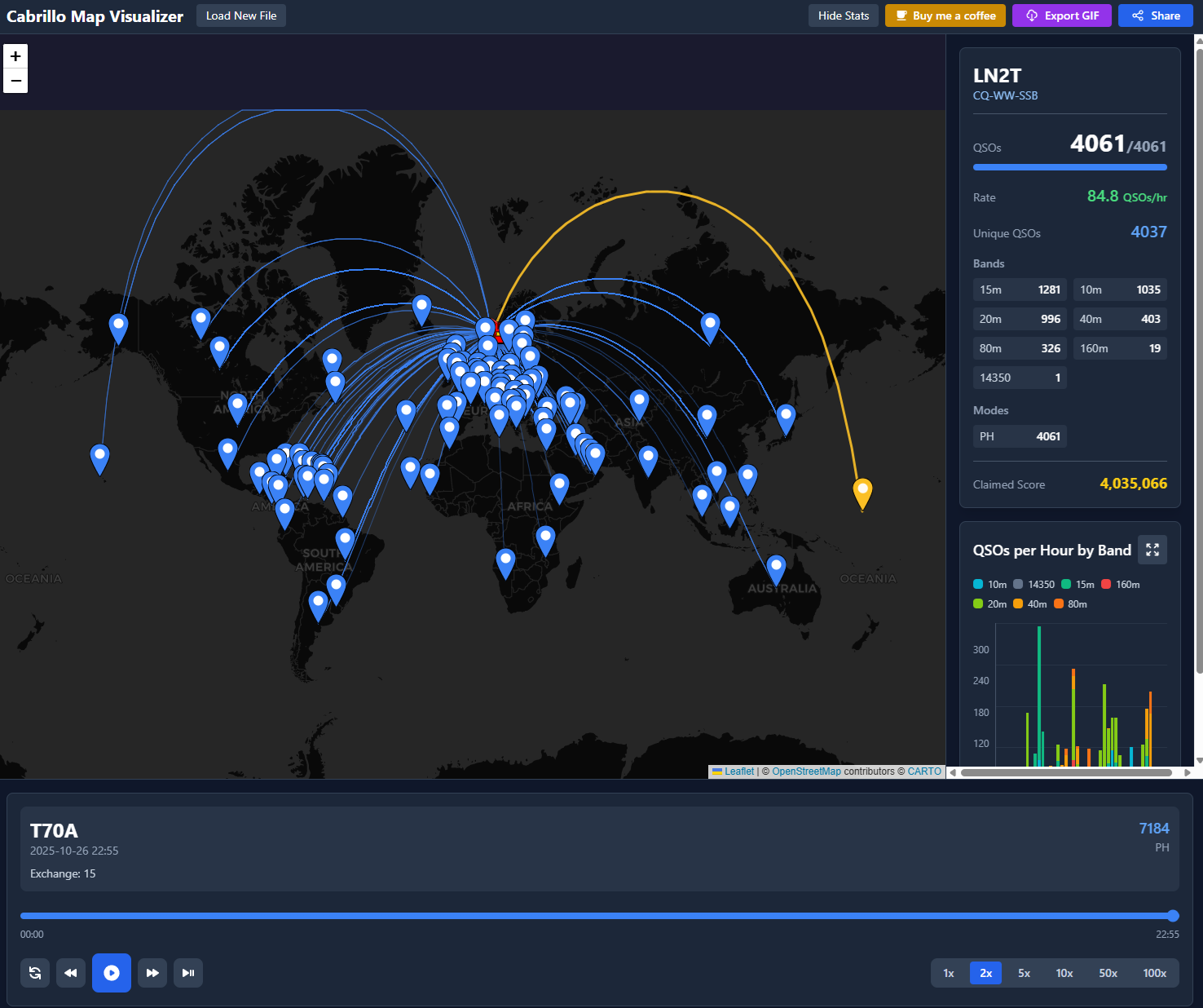 Cabrillo Map Visualizer